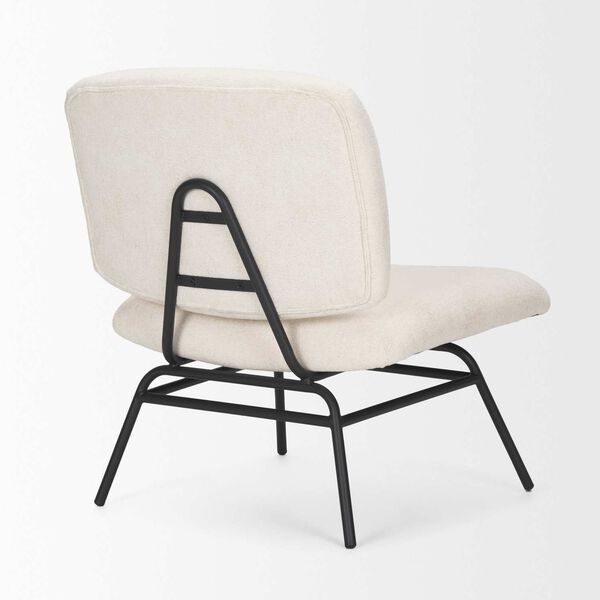 Nora Cream Fabric Accent Chair, image 6