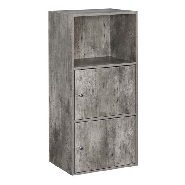 Faux Birch 35-Inch Xtra Storage Two Door Cabinet, image 1