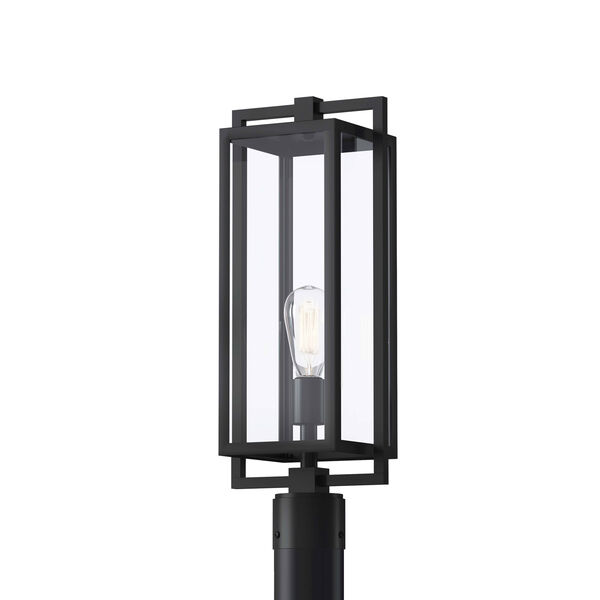 Goson Black One-Light Outdoor Post Lantern, image 1