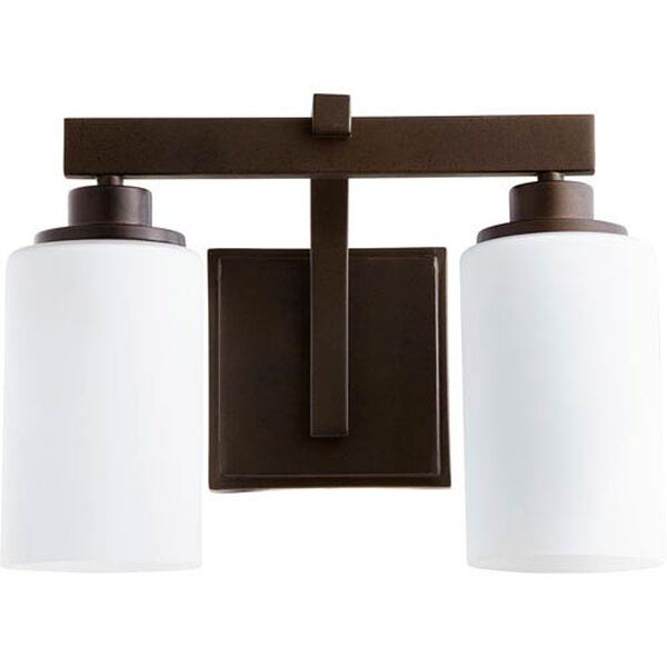 Manchester Oiled Bronze Two-Light Bath Vanity, image 1