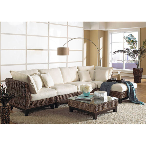 Sanibel Champagne Six-Piece Sectional Set with Cushion, image 3
