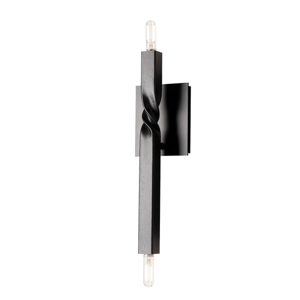 Helix Black Two-Light Wall Sconce, image 5