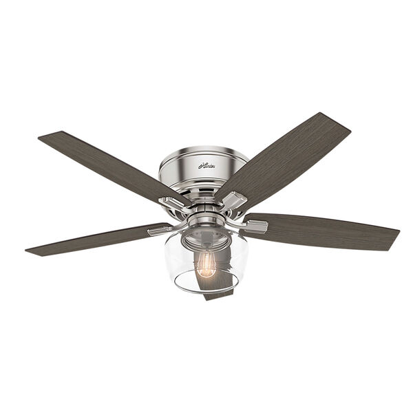Bennett Brushed Nickel 52-Inch One-Light LED Ceiling Fan, image 1