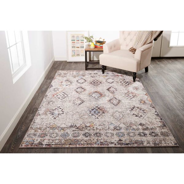 Armant Gray Taupe Blue Area Rug, image 2