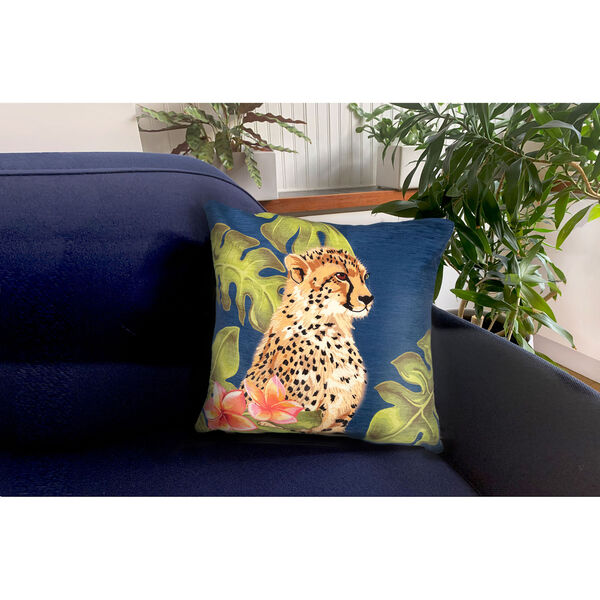 Illusions Jungle Liora Manne Cheetahs Indoor-Outdoor Pillow, image 2