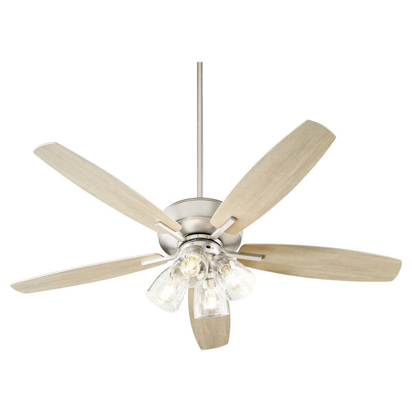 Breeze Satin Nickel Four-Light 52-Inch Ceiling Fan, image 3