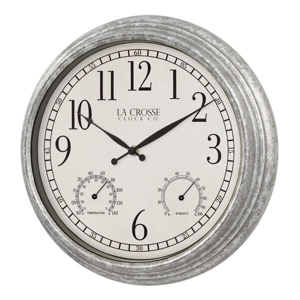 Stainless Steel Outdoor Wall Clock, image 2