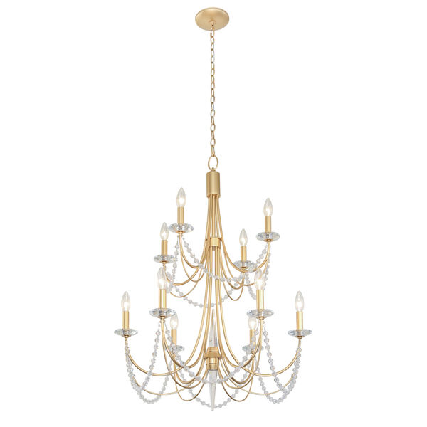 Brentwood French Gold 10-Light Chandelier, image 3