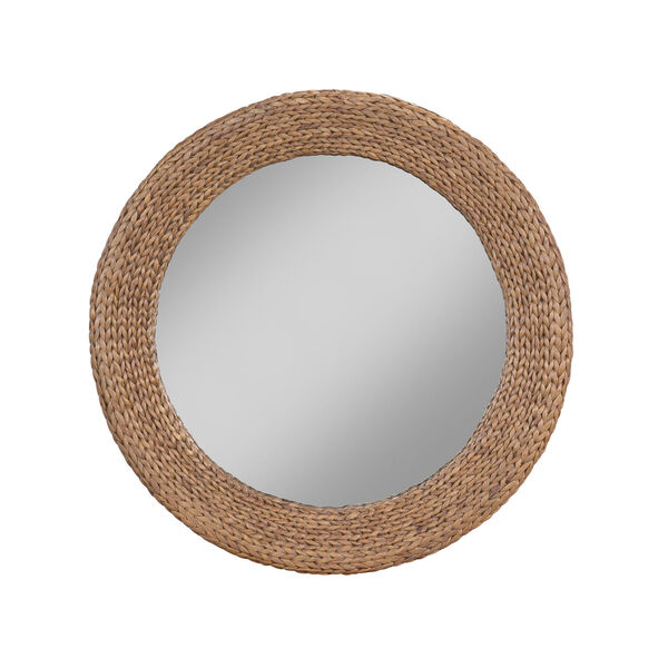 Fallon Wheat Round Wall Mirror, image 1