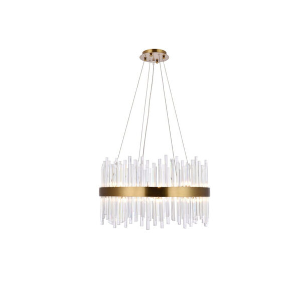 Dallas Gold 16-Light Chandelier with Royal Cut Clear Crystal, image 1