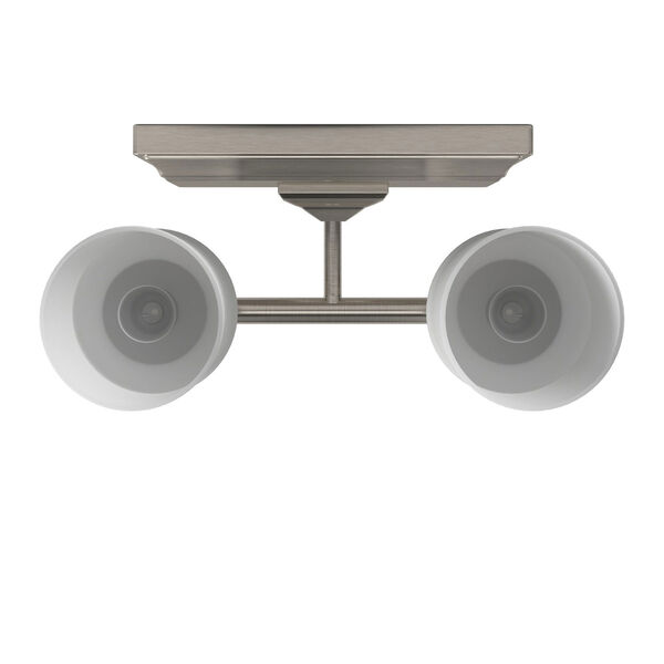 Harbour Point Brushed Nickel Two Light Bath Fixture, image 3