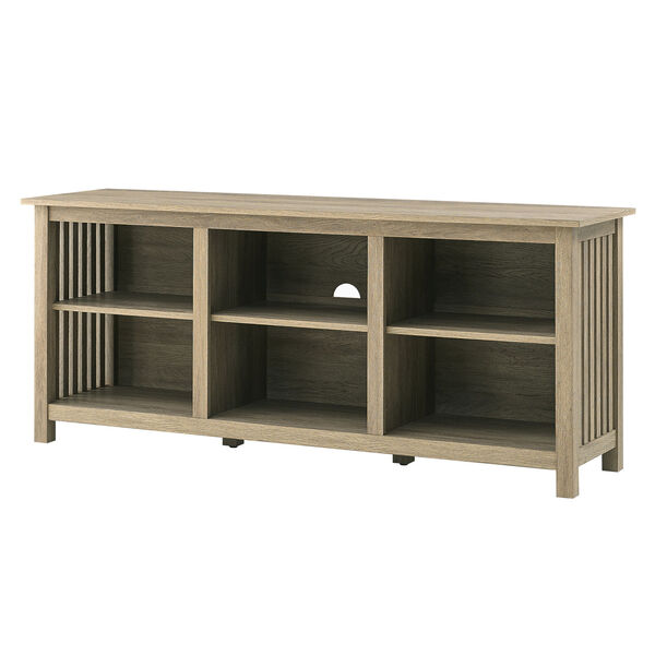 Mission Driftwood Slatted Side Wood Console, image 2