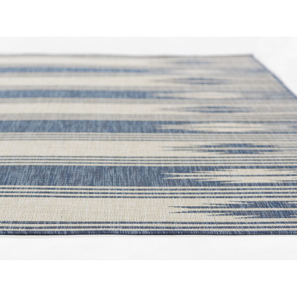 Riviera White and Blue Indoor/Outdoor Rug, image 4