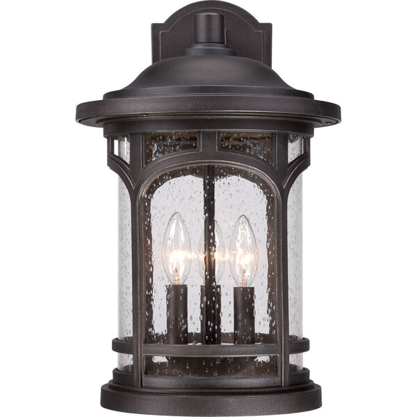Marblehead Palladian Bronze 17.5-Inch Height Three-Light Outdoor Wall Mounted, image 4