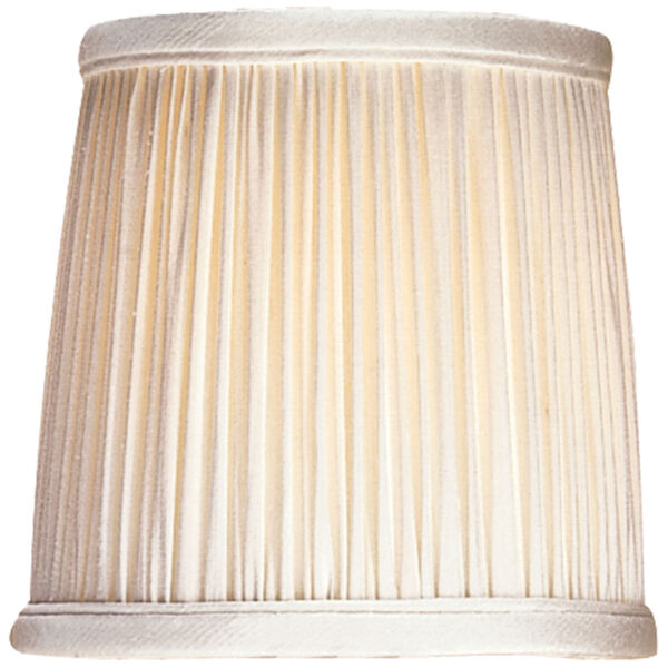 3 x 4 x 4-Inch Silk Pleat Candle Clip Shade by Chapman and Myers, image 1