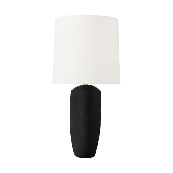 Cenotes Rough Black and White One-Light Ceramic Table Lamp, image 2