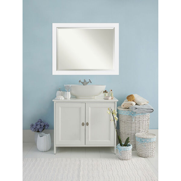 Corvino White 45 x 35 In. Wall Mirror, image 6