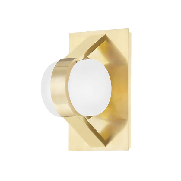 Orbit Aged Brass One-Light Wall Sconce, image 1
