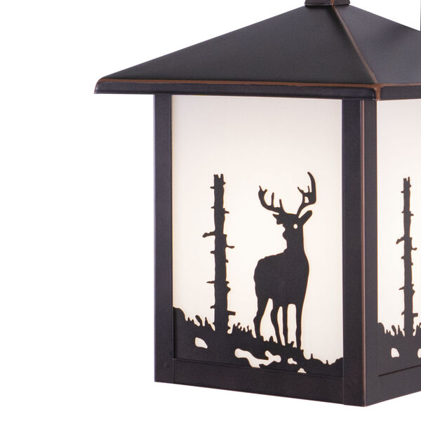 Wildlife Buck Outdoor Wall-Mounted Lantern, image 3