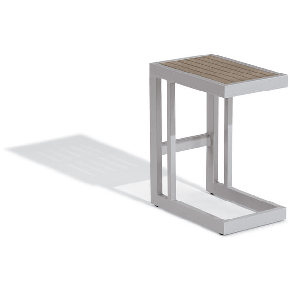 Travira Aluminium and Gray Outdoor C Table, image 1