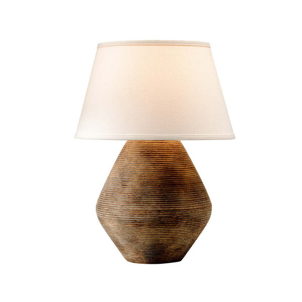 Calabria Rustco Table Lamp with Linen shade, image 1