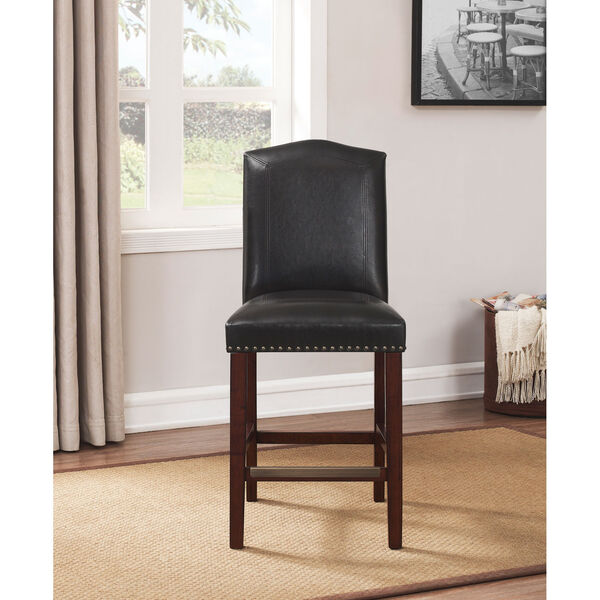 Carteret Brown Faux Leather Counter Stool , image 3
