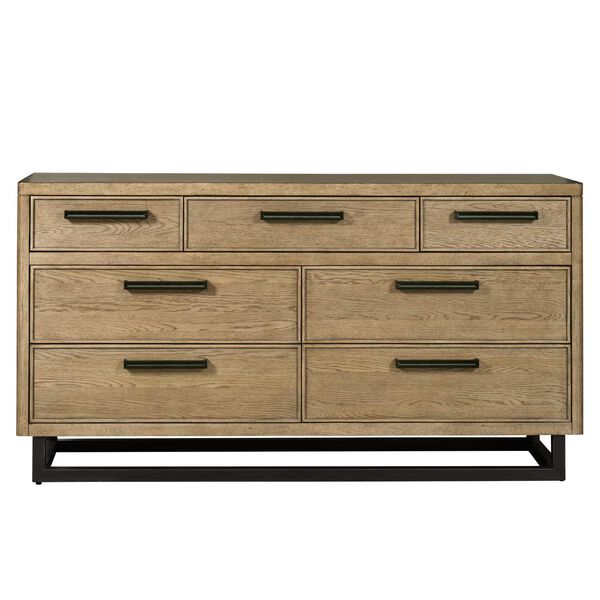 Catalina Distressed Wood Seven-Drawer Dresser, image 3