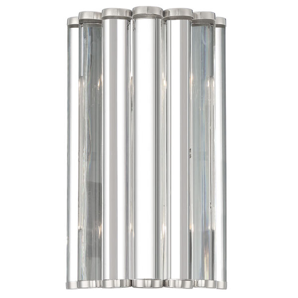 Elliot Polished Nickel Two-Light Wall Sconce, image 2