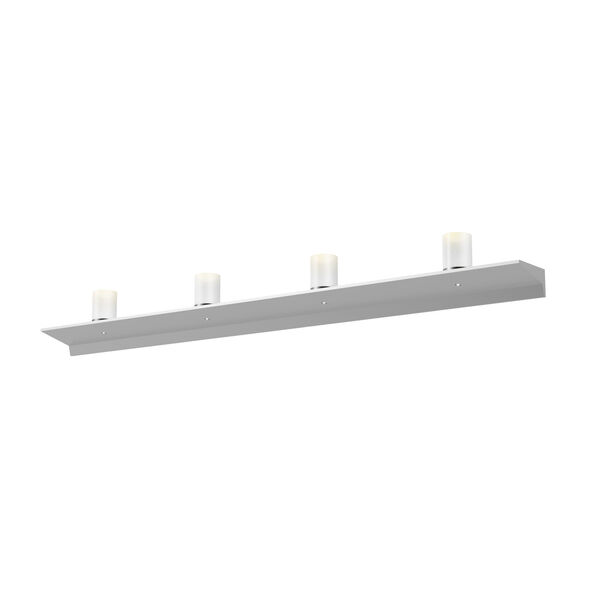 Votives Bright Satin Aluminum LED 48-Inch Wall Bar, image 1