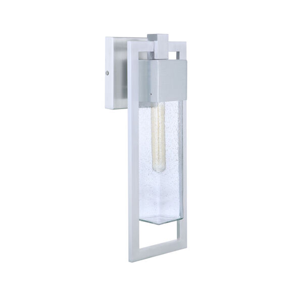Perimeter Satin Aluminum Six-Inch One-Light Outdoor Wall Sconce, image 1