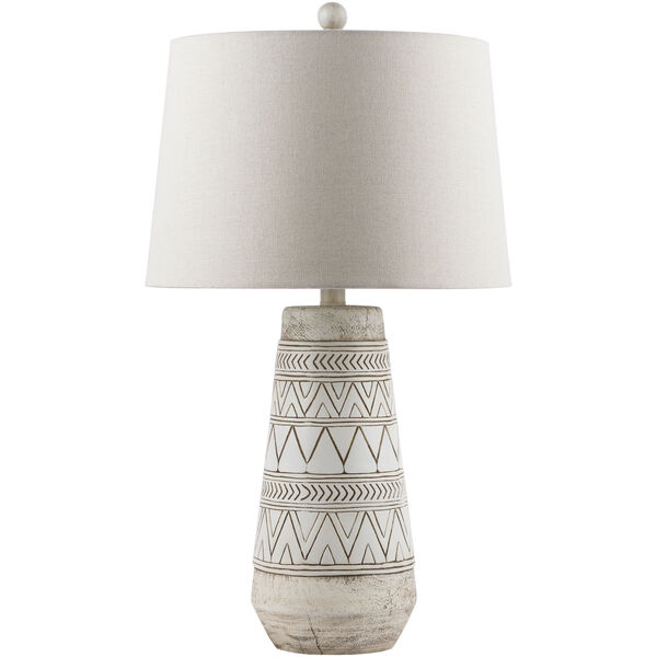 Imelde Beige and White Table Lamp, image 1