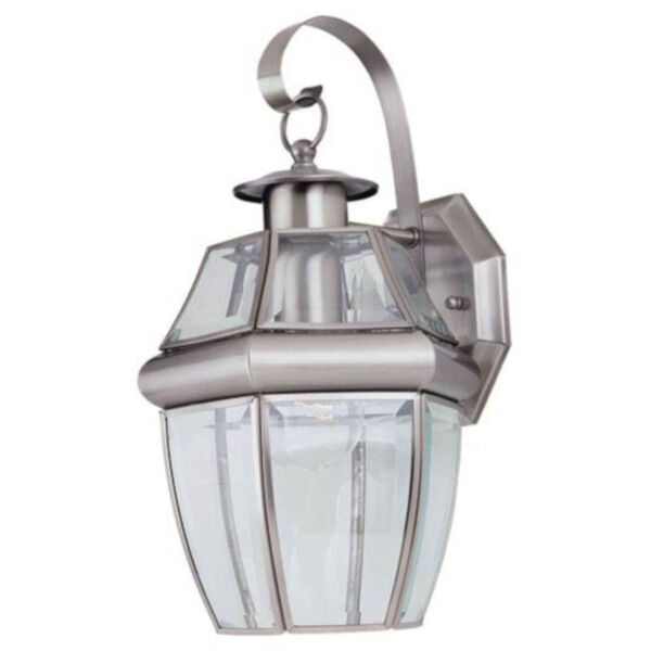 Oxford Nickel One-Light Outdoor Wall Mount, image 1