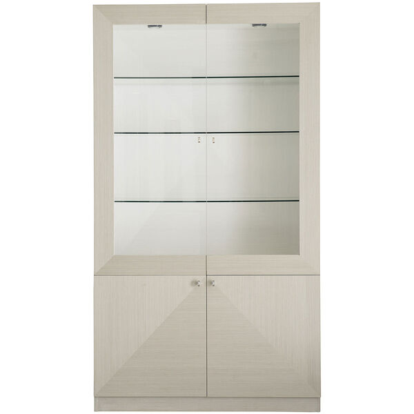 Axiom Linear Gray and Linear White 48-Inch Display Cabinet, image 1