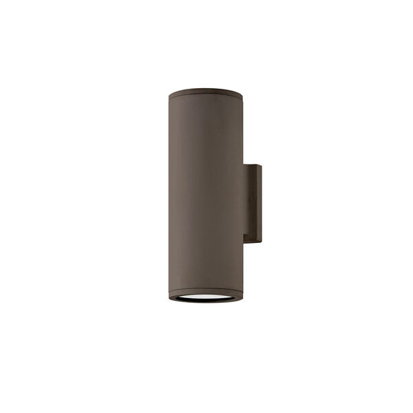 Silo Architectural Bronze Two-Light Led Outdoor Wall Mount With Etched Glass, image 3