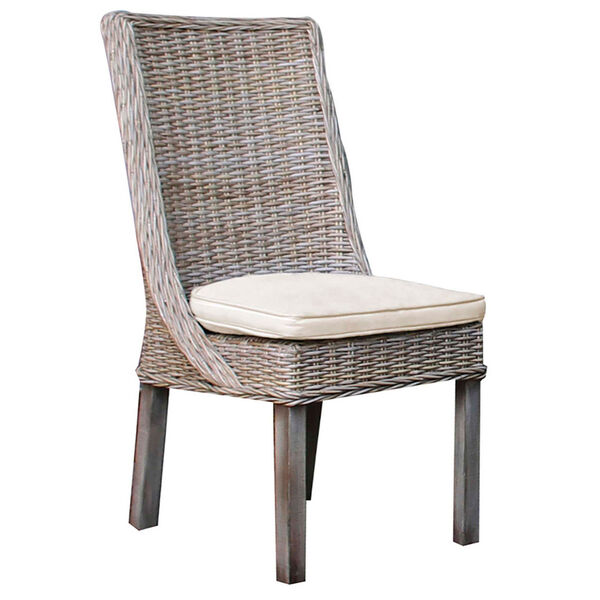 Exuma Canvas Spa Indoor Dining Chair with Cushion, image 1