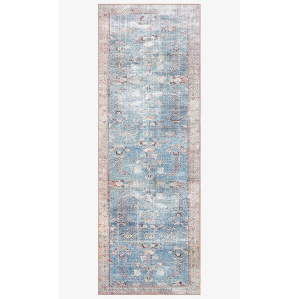 Wynter Teal and Multicolor Rectangular: 2 Ft. 6 In. x 12 Ft. Area Rug, image 3