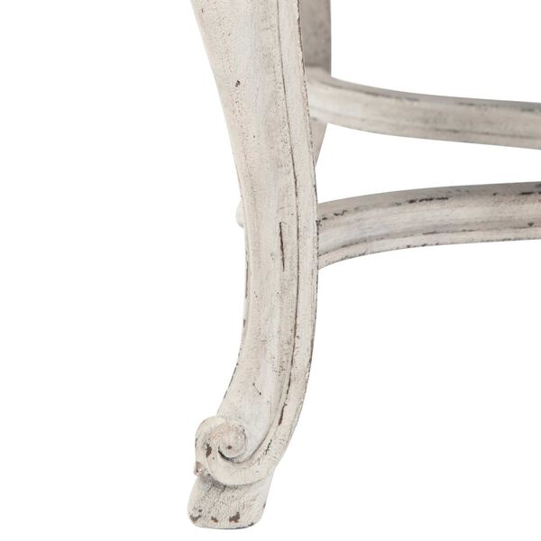 Mirabelle Whitewashed Cotton and Gray Arm Chair, image 6