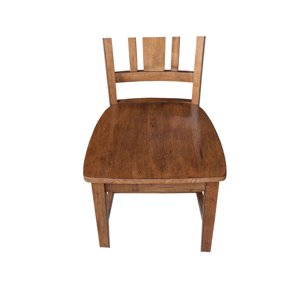 San Remo Distressed Oak Splat Back Chair, Set of 2, image 6