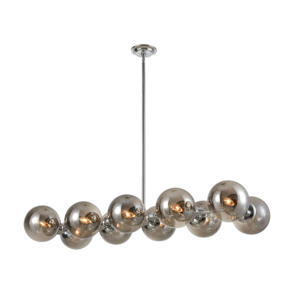 Affinity Chrome and Silver 10-Light Chandelier, image 1