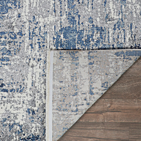 Marblehead Breccia Blue and Grey Rectangular: 7 Ft. 10 In. x 10 Ft. 3 In. Rug, image 3