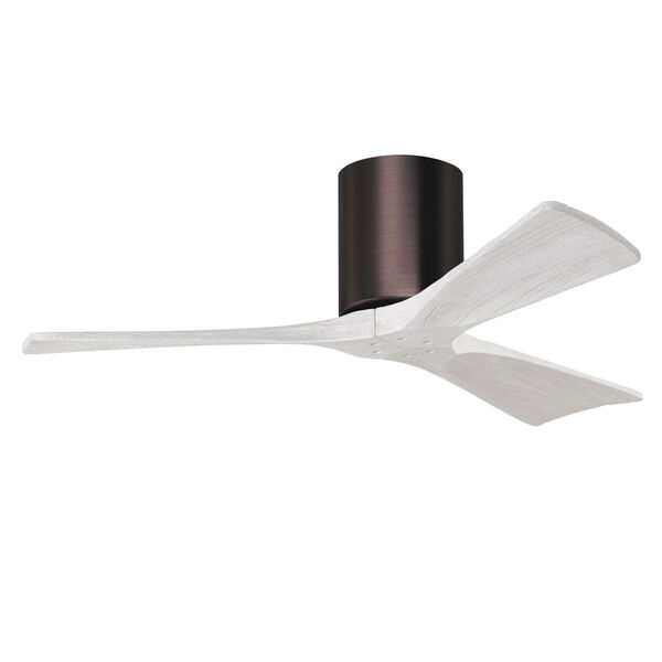 Irene-3H Brushed Bronze and Matte White 42-Inch Outdoor Ceiling Fan, image 4