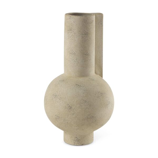 Sariah Beige Ceramic Vase, image 1