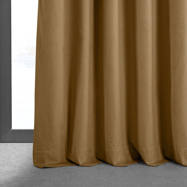 Amber Gold 108 x 50-Inch Blackout Velvet Curtain, image 12