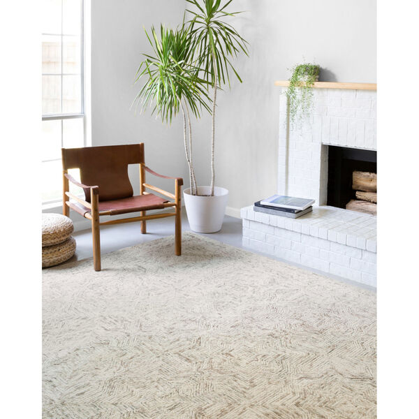 Ziva Neutral 2 Ft. 6 In. x 9 Ft. 9 In. Hand Tufted Rug, image 5