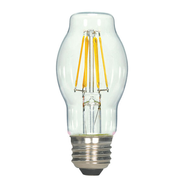 SATCO Clear LED BT15 Medium 4.5 Watt LED Filament Bulb with 2700K 450 Lumens 80 CRI and 360 Degrees Beam, image 1