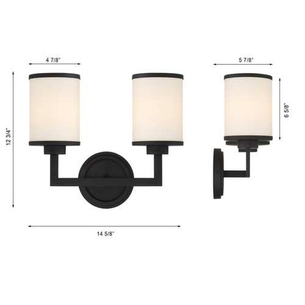 Bryant Black Forged Two-Light Wall Sconce, image 6