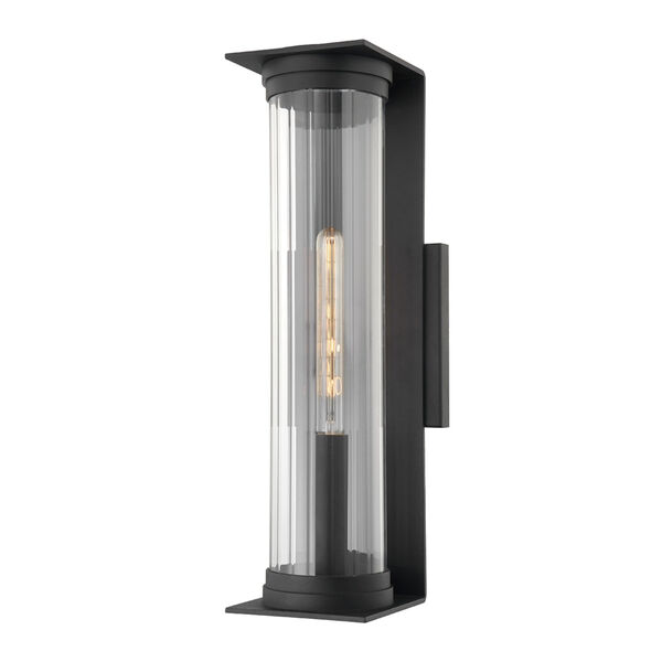 Presley Textured Black 22-Inch One-Light Wall Sconce, image 1