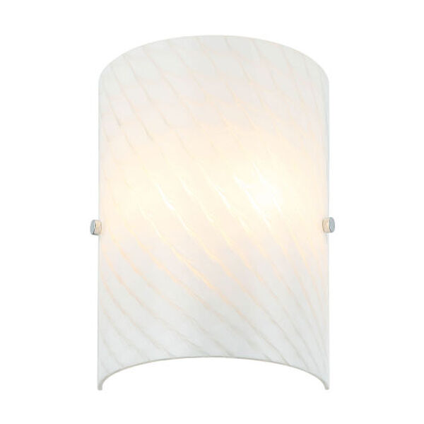 Swirled Chrome Two-Light Wall Sconce, image 2