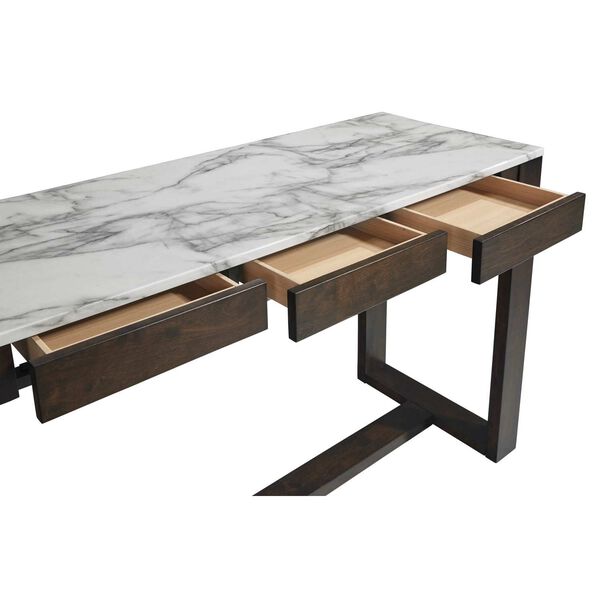 Stateside Java White Faux Marble Counter Table, image 4