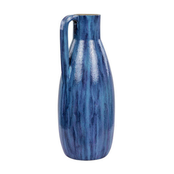 Avesta Blue Lustro Ceramic Vase, image 6
